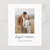 Budget Boho Schwarz-weiß Moderne Hochzeitseinladun Flyer (Hinten)