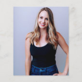 Budget Boho Script Lemon Summer Foto Abschluss (Rückseite)