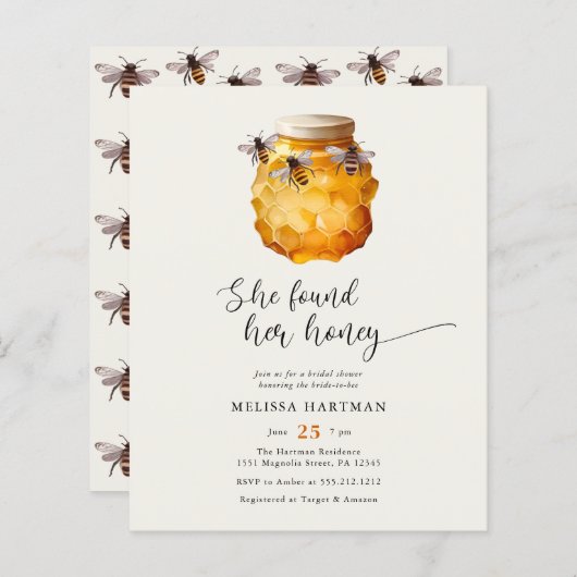 Budget Boho She fand ihr Honey-Brautparty (Vorne/Hinten)