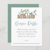 Budget Boho Shelf Toys Sage Diaper Raffel (Vorne/Hinten)