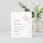 BUDGET Boho Sienna Terracotta Blumenzwiese (Stehend Vorderseite)