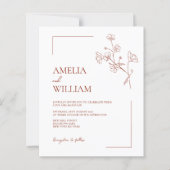 BUDGET Boho Sienna Terracotta Blumenzwiese (Vorderseite)