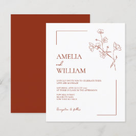 BUDGET Boho Sienna Terracotta Blumenzwiese