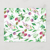 Budget Boho Succulent Bridal Dusche Einladung (Rückseite)