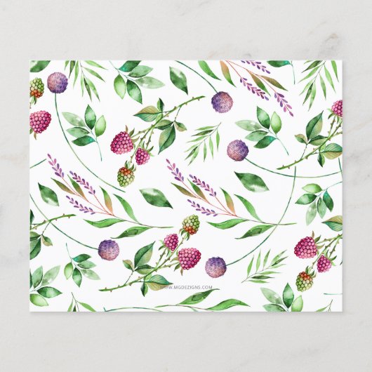 Budget Boho Succulent Bridal Dusche Einladung (Rückseite)