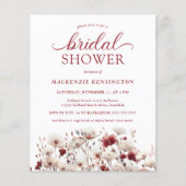 BUDGET Boho Summer Fall Wildblume Brautparty (Vorderseite)