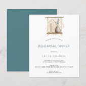 Budget Boho Swing Probe Abendessen Einladung (Vorne/Hinten)