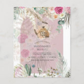 BUDGET Boho TEA PARTY Pampas Grass Brautparty (Vorderseite)