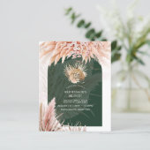 BUDGET Boho TEA PARTY Pampas Grass Brautparty (Stehend Vorderseite)