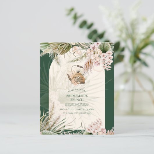 BUDGET Boho TEA PARTY Pampas Grass Brautparty (Stehend Vorderseite)