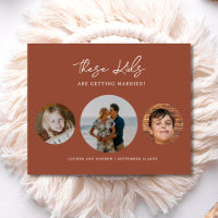 Budget Boho Terracotta Foto Hochzeit speichern das