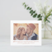 Budget Boho Terracotta Foto Verlobung (Stehend Vorderseite)