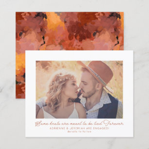 Budget Boho Terracotta Foto Verlobung