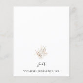 Budget Boho White Floral Summer Wedding (Rückseite)