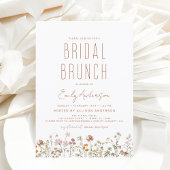 Budget Boho Wildblume Bridal Brunch Brautparty Flyer