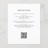 Budget Boho Wildblume QR Code Hochzeitsempfehlung (Rückseite)