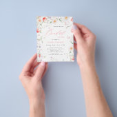 Budget Boho Wildblumen-Brautparty-Einladung Flyer (Gruppe)