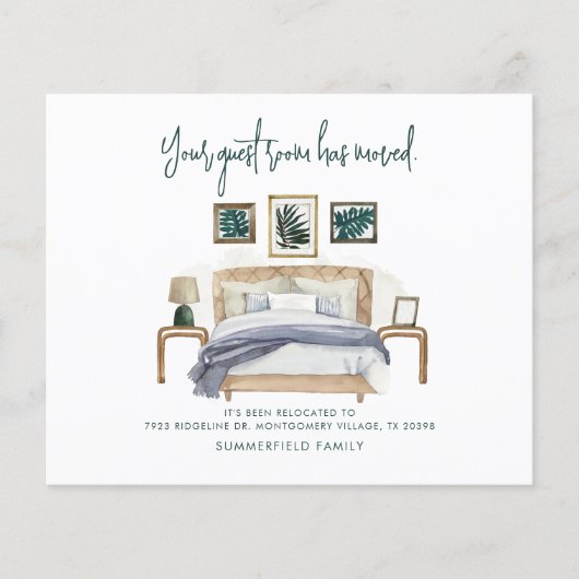 Budget Boho Wir haben uns bewegende Ankündigung ve (Vorderseite)