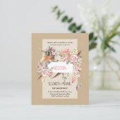 BUDGET Boho Woodland FOX Floral Wedding Modern (Stehend Vorderseite)