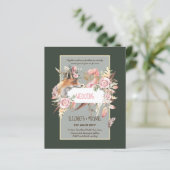 BUDGET Boho Woodland FOX Floral Wedding Modern (Stehend Vorderseite)