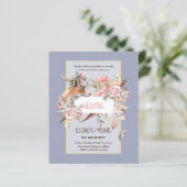 BUDGET Boho Woodland FOX Floral Wedding Modern (Stehend Vorderseite)