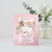 BUDGET Boho Woodland FOX Floral Wedding Modern (Stehend Vorderseite)