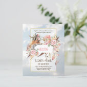 BUDGET Boho Woodland FOX Floral Wedding Modern (Stehend Vorderseite)