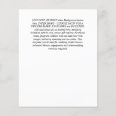 BUDGET Boho Woodland FOX Floral Wedding Modern Flyer (Hinten)