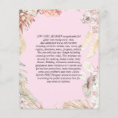 BUDGET Boho Woodland FOX Floral Wedding Modern Flyer (Hinten)