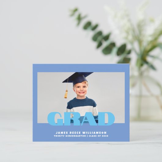 Budget Bold Foto Kindergarten Abschluss Sheet (Stehend Vorderseite)