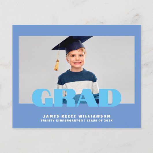 Budget Bold Foto Kindergarten Abschluss Sheet (Vorderseite)