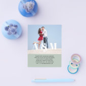 BUDGET BOLD FOTO OVERLAY Wedding Einladungen Flyer (Einzeln)