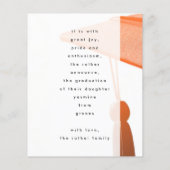 Budget Bold Gold Foil GRAD Foto Ankündigung Flye Flyer (Hinten)