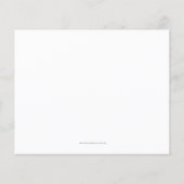 Budget Bold Letter Modern Bridal Dusche Einladung (Rückseite)