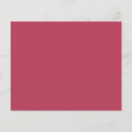 Budget Bold Magenta Moderne Hochzeitseinladung (Rückseite)