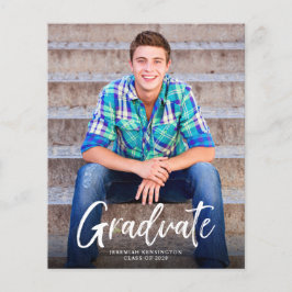 Budget Bold Script Foto Abschluss Ankündigung