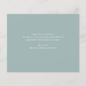 Budget Bold Type Foto Weihnachtskarte (Rückseite)