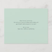 Budget Bold Type Foto Weihnachtskarte (Rückseite)