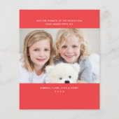 Budget Bold und Bright Foto Happy Holiday Card (Rückseite)
