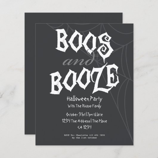 BUDGET-Boos und Halloween-Party steigern (Vorne/Hinten)