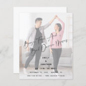 Budget Boost Food Bad Dance Foto Save the Date (Vorne/Hinten)