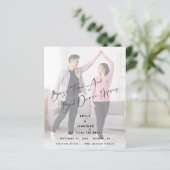 Budget Boost Food Bad Dance Foto Save the Date (Stehend Vorderseite)