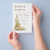 Budget Boots & Bubbles Western Baby Shower Flyer (Handgriff)