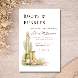 Budget Boots & Bubbles Western Baby Shower Flyer