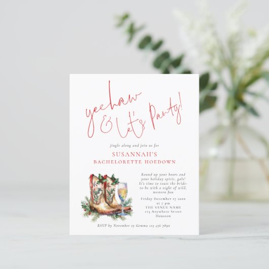 Budget Boots Bubbly Weihnachts-Junggeselinnen-Absc (Stehend Vorderseite)