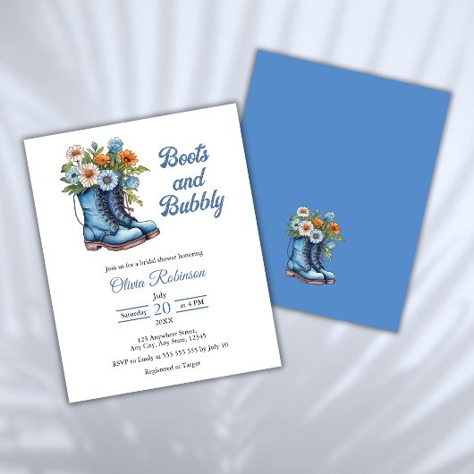 Budget Boots & Bubbly Western Brautparty laden