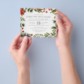 Budget Botanische Weihnachtsfeier Einladung Flyer (Gruppe)