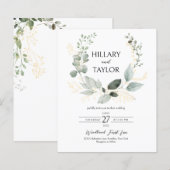 BUDGET Botanischer Eukalyptus-Kranz Hochzeit (Vorne/Hinten)