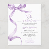 Budget Bow 50 & fabelhafte Einladung zum Geburtsta (Vorderseite)