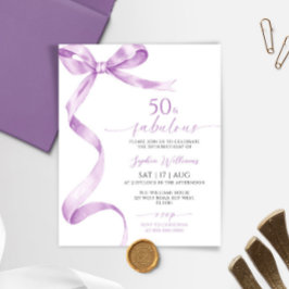 Budget Bow 50 & fabelhafte Einladung zum Geburtsta
